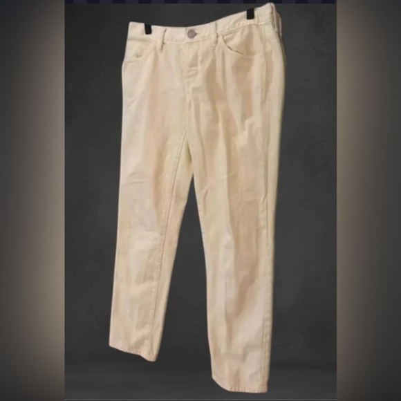 Ann Taylor Loft Boyfriend Yellow Denim Jeans Size 26/2 - Picture 1 of 8